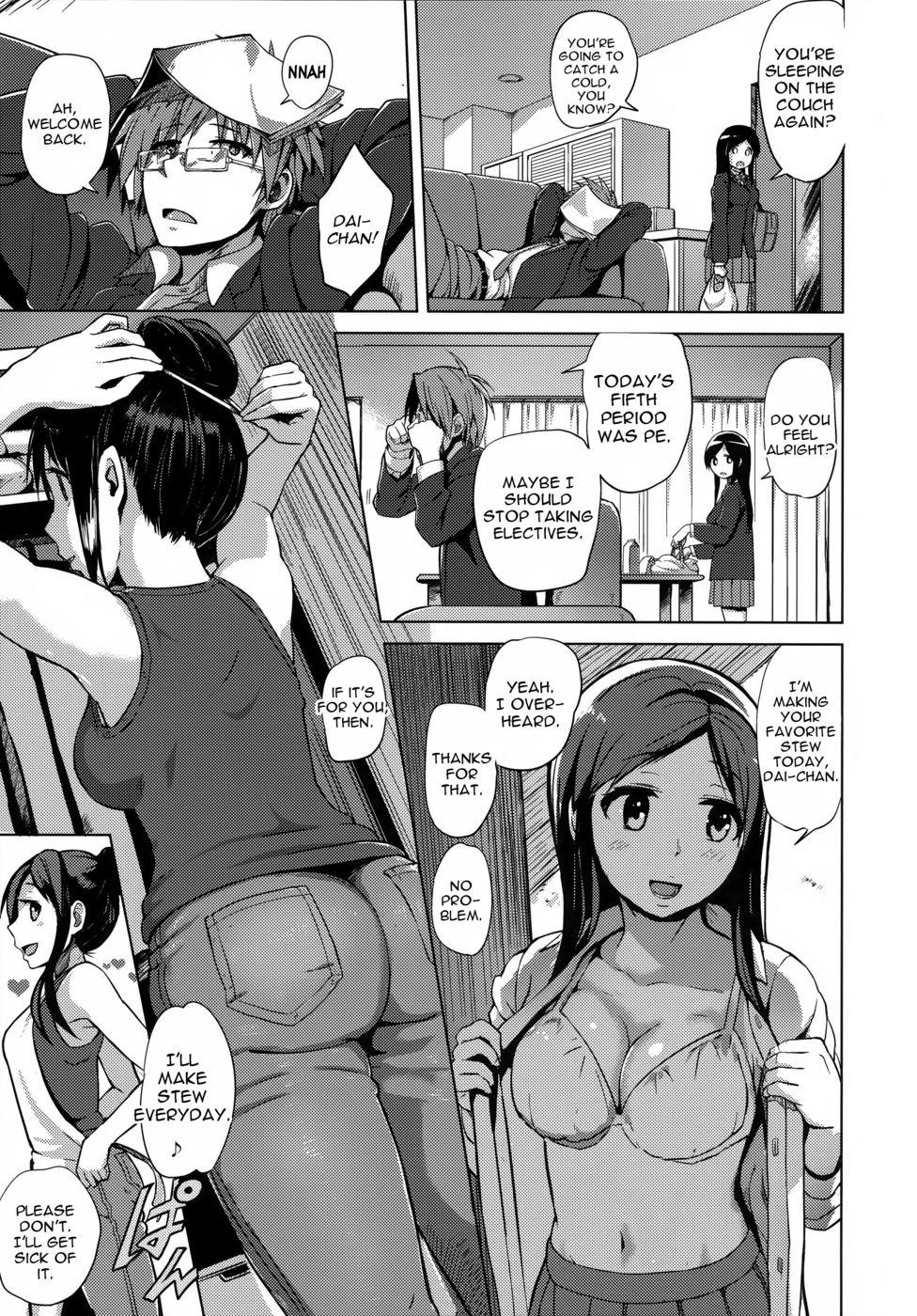 Hentai Manga Comic-Iinazuke wa Hanshokuki-Read-5